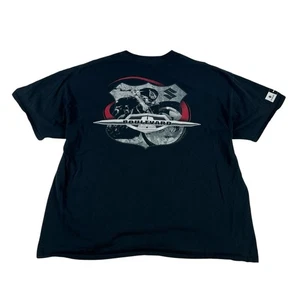 Vintage Y2K Suzuki Boulevard Double Sided T-Shirt Motorcycle Black Mens Size 2XL - Picture 1 of 7
