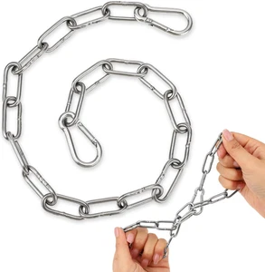Torkettenschloss, 20 Zoll Edelstahl Kettenschlösser für außen, Metalltor Cha - Bild 1 von 12