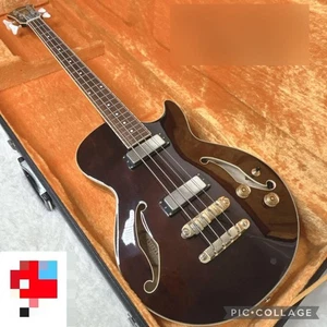 Electric Bass Guitar Ibanez Artcore Series AGB-200-TBR-12-01 S/N S07052812 - Picture 1 of 13