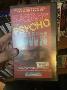 Rare Horror VHS Bloodbath In Psycho Town Nw Indiana Gem - Bild 1 von 2