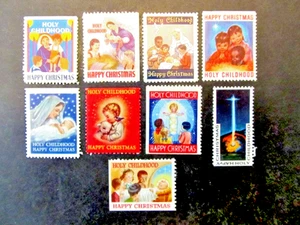 HOLY CHILDHOOD CHRISTMAS SEALS, CHARITY LABELS, MNH & MNHNG - Picture 1 of 2