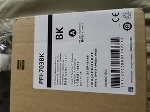 Canon PFI-703BK Black Ink Cartridge Sealed in Box - Afbeelding 1 van 4