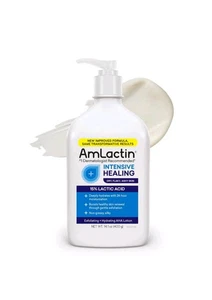 AmLactin Intensive Healing Body Lotion for Dry Skin 14.1 Fl Oz 15% Lactic Acid - Picture 1 of 6