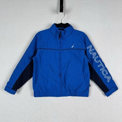 Chaqueta cortavientos Nautica deletrear niños pequeños vela 4T azul polizón capucha Foto 1 de 4