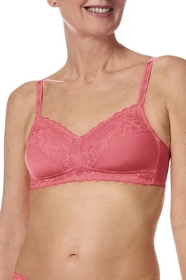 Amoena Womens Glenda Wire-Free Bra Pink - Image 1 of 4