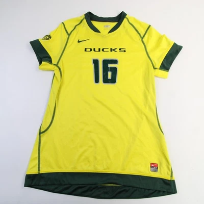Oregon Ducks Nike Team Dri-Fit Game Jersey - Soccer Women's Yellow/Green Used - Image 1 of 4
