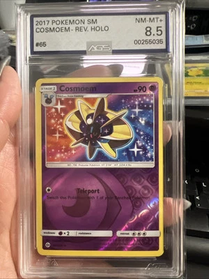 2017 POKEMON SUN & MOON #65 COSMOEM-REVERSE FOIL PSA 10 - Image 1 of 4