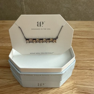 RBP8842 Travel Far And Wide Smokey Topaz CZ Hematite Plating - Image 1 of 2