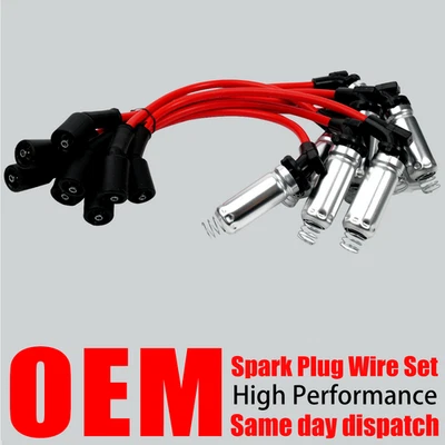Juego de 8 cables de encendido de bujías de alto rendimiento OEM para Chevy GMC 4,8 5,3 6,0 L Foto 1 de 4