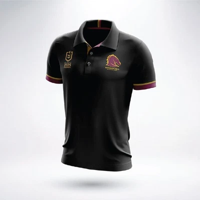 Brisbane Broncos NRL 2025 Premiers Polo Shirt Size S-5XL! PRESALE! - image 1 of 3