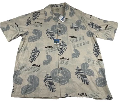 Solitude Hawaiian Button Up Shirt Men XL Aloha AOP Washable Silk Beach Summer - Image 1 of 4