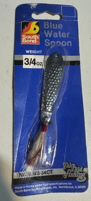 Cuchara de agua South Bend azul 3/4 OZ Foto 1 de 2