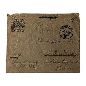Dt.Feldpost WW2 1941 SS Cacciatori di Montagna Gruppo di Combattimento Nord FpNr. 44274 Vignetta - Foto 1 di 7