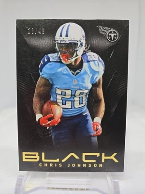 2013 Panini Black Chris Johnson 28/49 #62 Tennessee Titans - Image 1 of 4