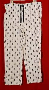 Disney Parks Mickey Mouse Original Pyjama Lounge Hose Herren 2XL Authentic Weiß - Bild 1 von 9