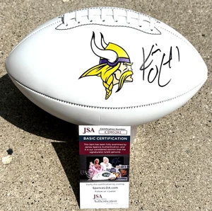 KEVIN O’CONNELL SIGNED Logo Football JSA COA Minnesota Vikings - Picture 1 of 3