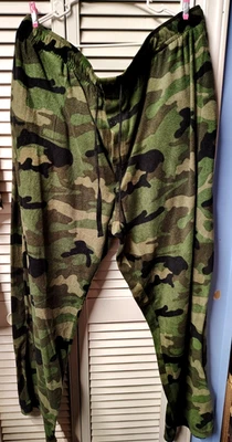 Camo 男式 SZ 2XL Fruit of the Loom 休闲/睡衣裤口袋 抽绳 Fleec — 第 1/4 张图片