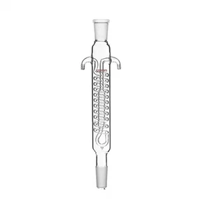 Condensatore reflusso a spirale 200 mm 24/29 realizzato da vetro borosilicato 3,3 vetreria da laboratorio - Foto 1 di 1