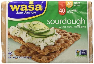 Pan crujiente de grano entero de masa madre Wasa, 9,7 onzas Foto 1 de 4
