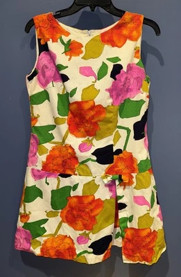 Womens Large Mod Gogo 1960’s Shorts Romper, Talon Zip Lined Needs Repairs  - Image 1 of 4