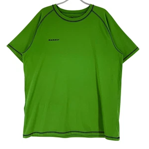 Camiseta verde manga corta cuello redondo informal Mammut para hombre talla 2XL - Imagen 1 de 9