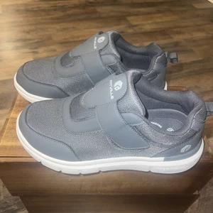 Fitville Diabetic Mens Shoe Wide Width Sz 10 Gray Adjustable Tongue For Swelling - Picture 1 of 15
