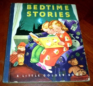 BEDTIME STORIES  LITTLE GOLDEN BOOK (1942)  Rare 2nd Printing No DJ - Bild 1 von 6