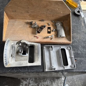 Powr kraft tpc2610c Radial Arm Saw Parts Lot Handle, Switch **READ** - Picture 1 of 11