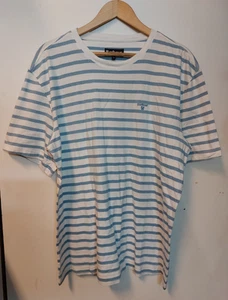 Barbour T-Shirt weiß & blau gestreift - Herren UK XXL - Bild 1 von 8