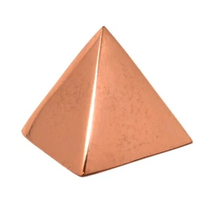 100% Solid Copper Pyramid ~1.25in Giza shape for Meditation Reiki Chakra Balance - Picture 1 of 8