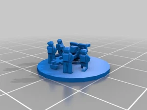 5x 6mm/1:300th scale Resin WW2 British 25pdr - Picture 1 of 2