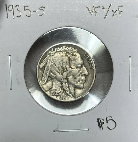 1935-S Buffalo Nickel Choice VF/XF Cover