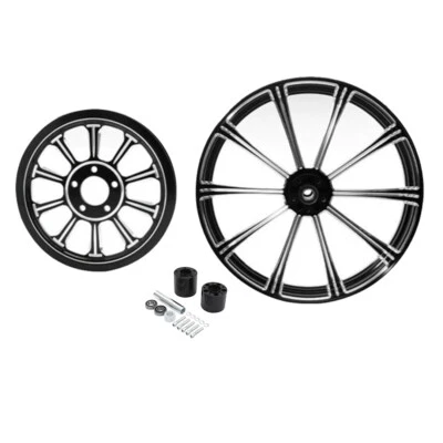 Polea de correa de buje de llanta trasera de 18""x5,5"" apta para Harley Road Street Glide 09-23 Foto 1 de 4