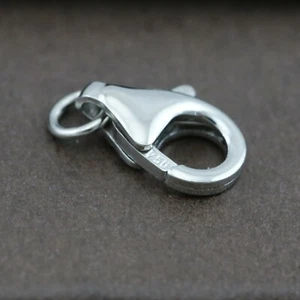 Genuine 18CT Solid WG Lobster Clasp 9mm Italy Made - Picture 1 of 2