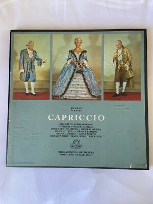 STRAUSS “CAPRICCIO” Schwarzkopf, Fisher-Dieskau, Gedda. Angel 3LP Box - Image 1 of 4