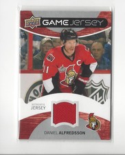 2012-13 Upper Deck Game Jerseys Daniel Alfredsson JERSEY Senators