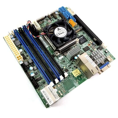 Supermicro X10SDV-16C-TLN2F Xeon D-1581 PCIe x16 10Gbe m.2 IPMI ITX DDR4 Server - Bild 1 von 3