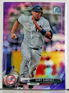 2017 BOWMAN CHROME GARY SANCHEZ PURPLE REFRACTOR /250 - Picture 1 of 2