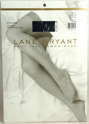 Medias transparentes vintage selladas "Lane Byrant" azul marino talla F 5'3" a 6' 300-400 lb Foto 1 de 4