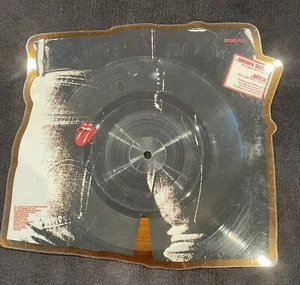 THE ROLLING STONES Brown Sugar Shaped picture disc 7” LP Bitch Sticky Fingers - Picture 1 of 2