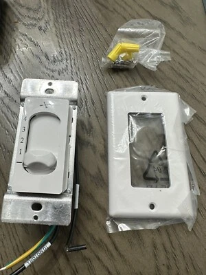 Monte Carlo ESSWC-3-WH Traditional Wall Controls Collection in White Finish 4 SP - Image 1 of 4