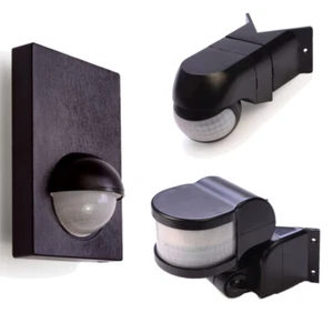 PIR Corner Wall Mounted Motion Movement Sensor Switch Detector IP44 Outdoor - Picture 1 of 5