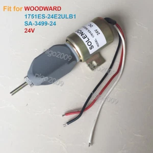Electroválvula de apagado del motor diésel 1751ES-24E2ULB1 para WOODWARD SA-3499 24V - Imagen 1 de 6