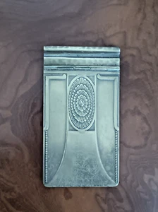 Jugendstil Schreibblock Halter WMF Messing Straußmarke 1890–1919 Art Nouveau - Bild 1 von 6