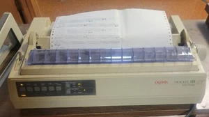 Oki MICROLINE 321 Turbo 9 Pin Dot Matrix Printer - Picture 1 of 3