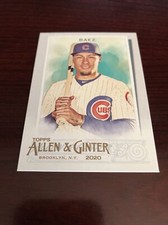 2020 Topps Allen & Ginter #77 Javier Baez - Chicago Cubs *Mint*