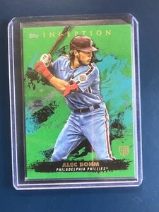 Baseball Card ALEC BOHM PHILLIES GREEN TOPPS INCEPTION ROOKIE - Picture 1 of 1
