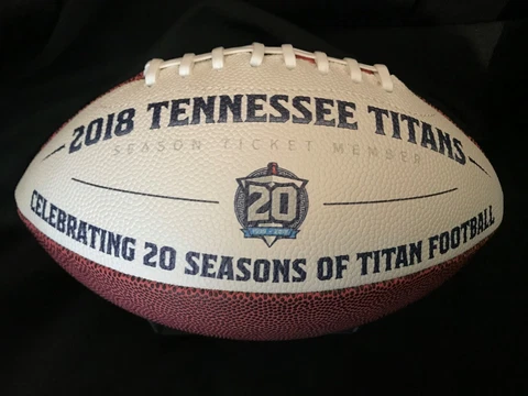 Tennessee Titans 2018 "Celebrating 20 Seasons Ticket Member" Football Cover