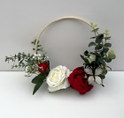 Handmade Artificial Wedding Flowers Bride Bridesmaid Flower Girl Table  25cm red