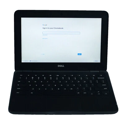 Dell Chromebook 11 3180 11.6” HD Celeron 2.2GHz 4GB 16GB eMMC Wi-Fi BT Chrome OS - Image 1 of 4